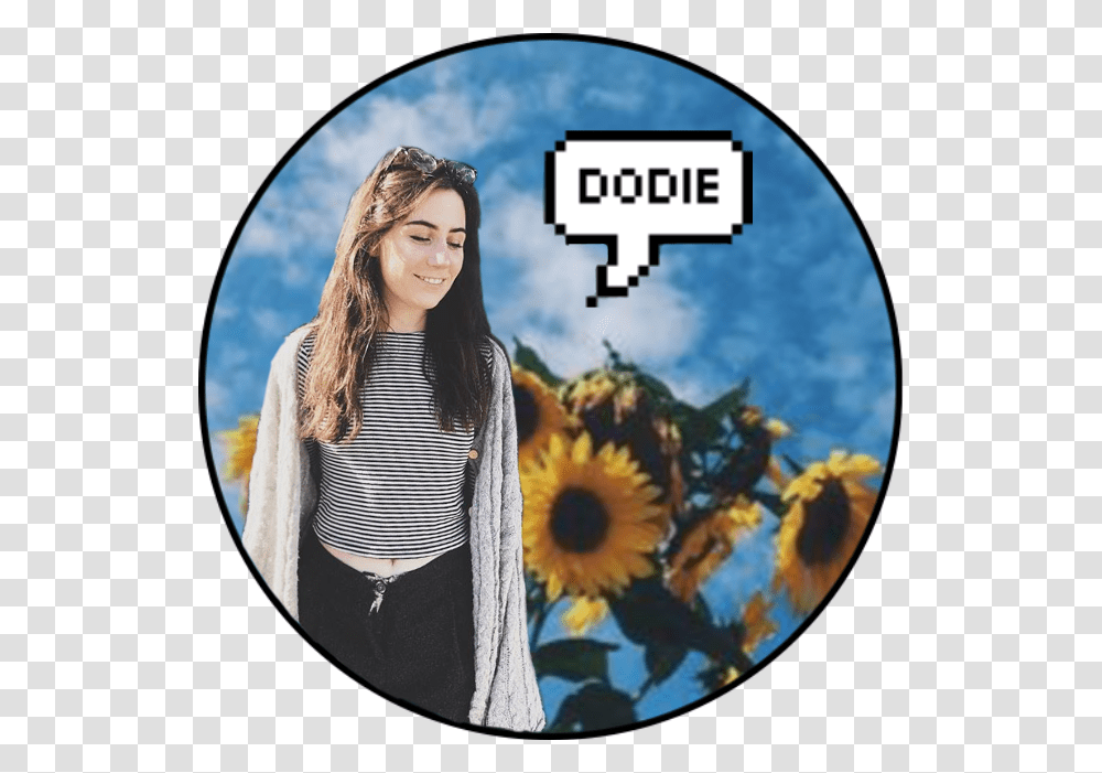 Dodieclark Dodie Doddleoddle Sunflower Freetoedit Quotes, Person, Poster, Advertisement, Female Transparent Png
