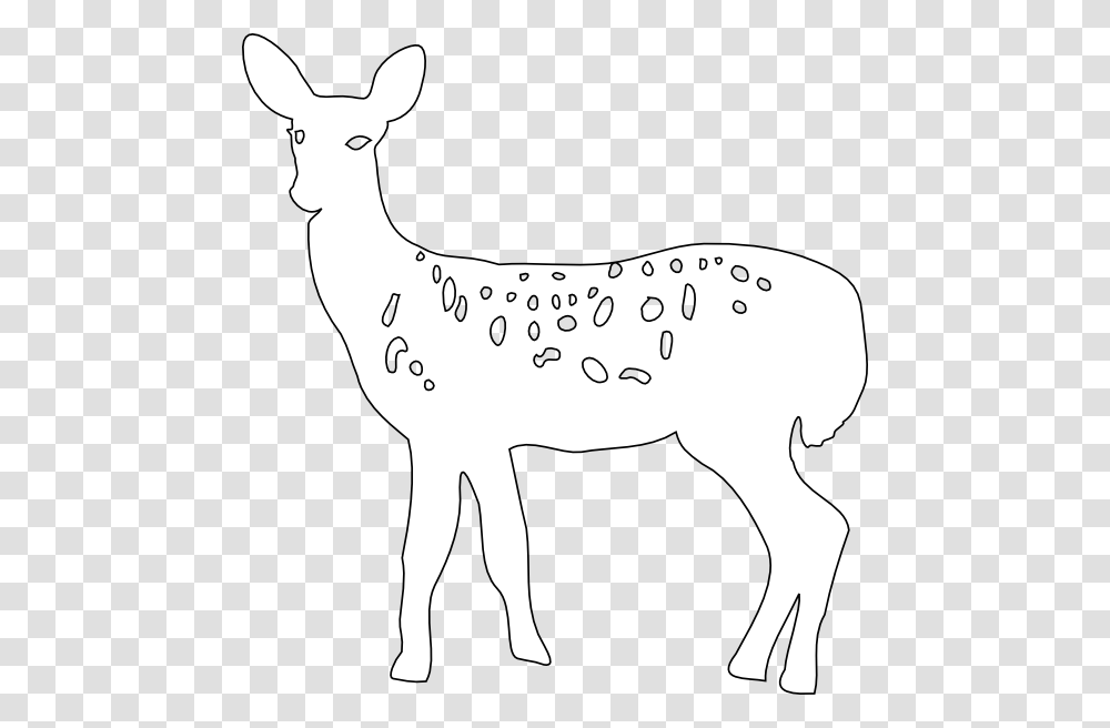 Doe And Fawn Clipart White Tailed Deer, Animal, Mammal, Label Transparent Png