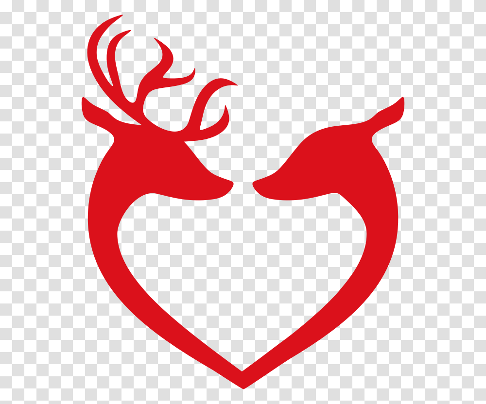 Doe Head Silhouette Clip Art, Heart, Mouth, Mustache Transparent Png