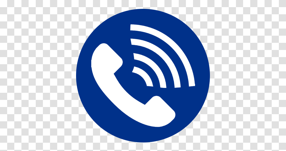 Does Blue Phone Receiver Icon, Logo, Symbol, Trademark, Sphere Transparent Png