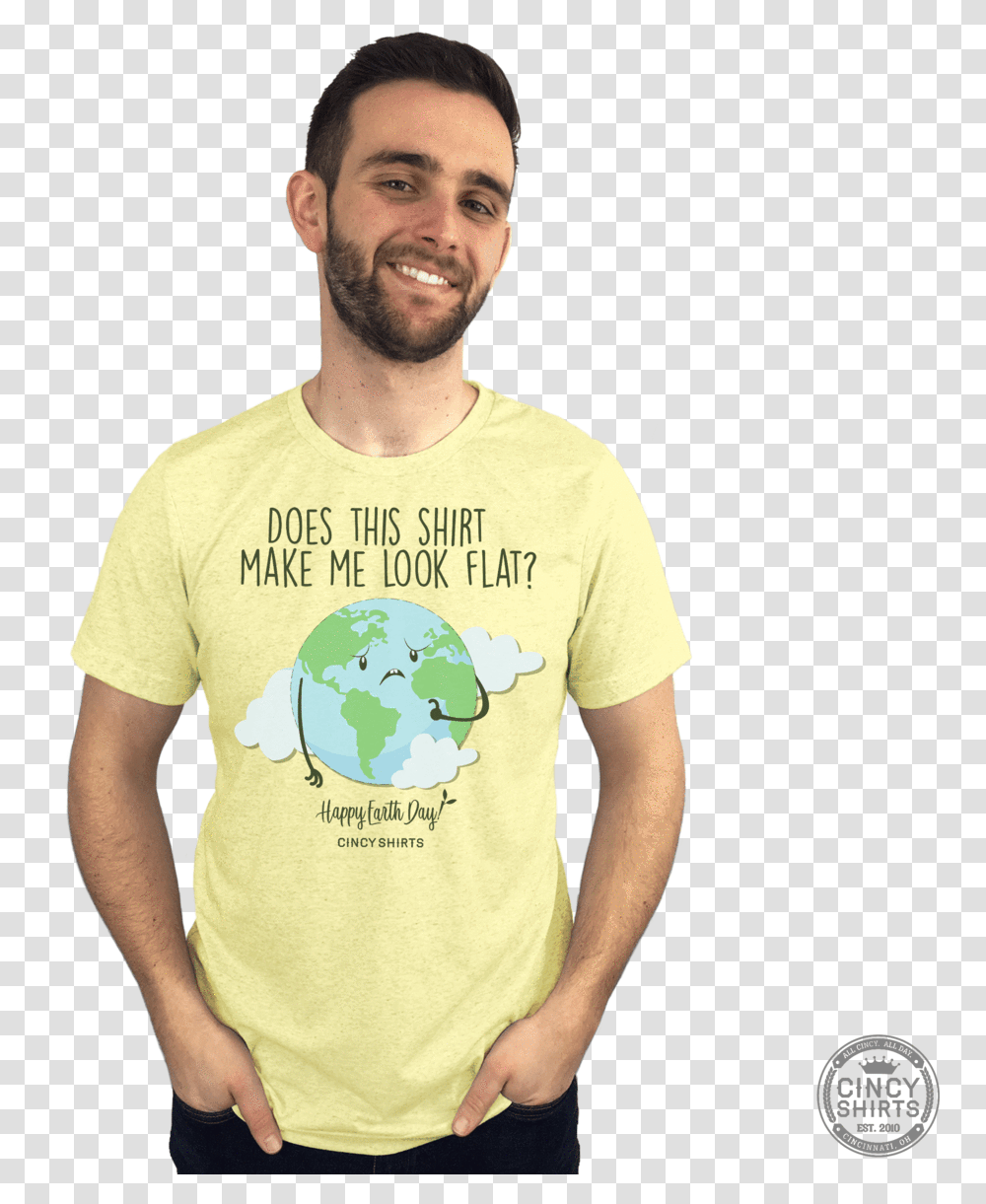 Does This Shirt Make Me Look Flat Manatee, Apparel, T-Shirt, Person Transparent Png