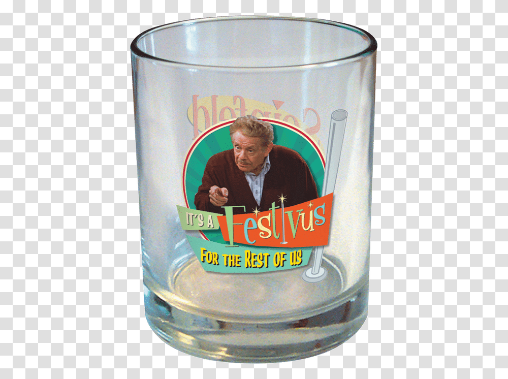 Dof Seinfeld Festivus Pint Glass, Person, Food, Bottle, Beverage Transparent Png