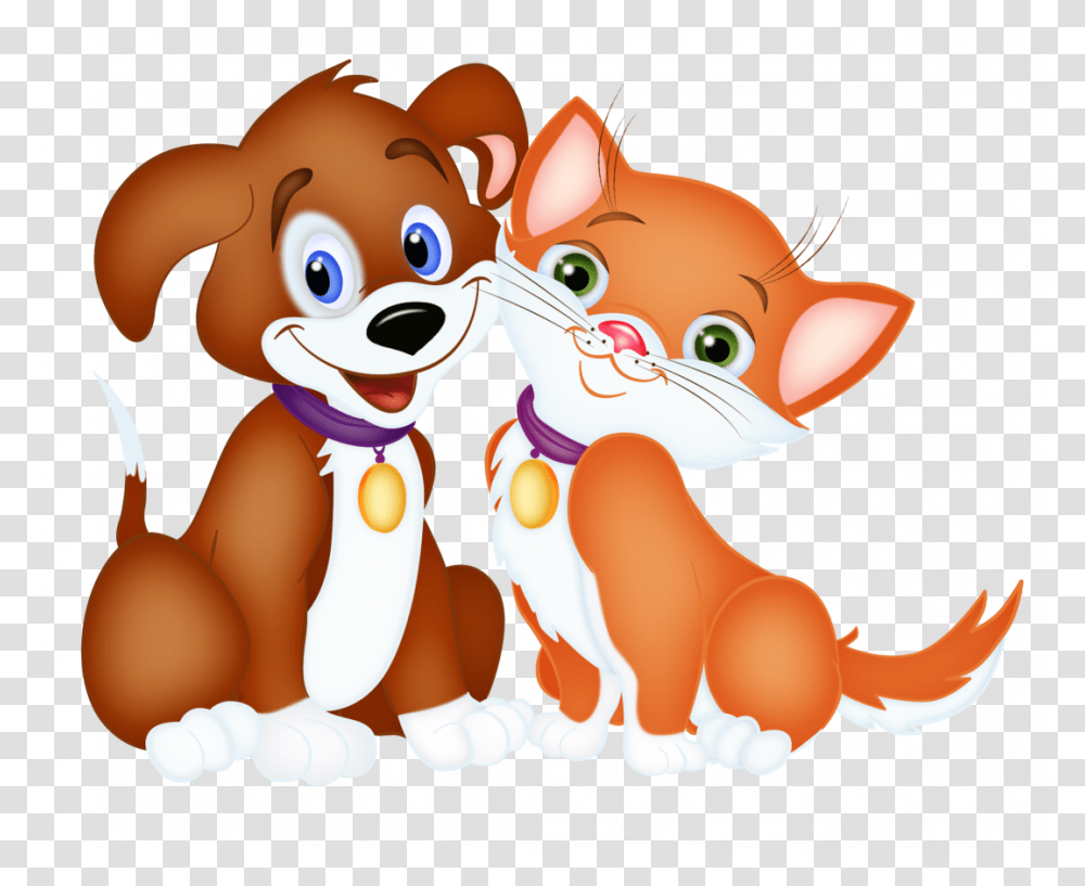 Dog And Cat Drawing Images Pictures Anime Drawing Dog Cat And Dog Animation, Toy, Mammal, Animal, Plush Transparent Png