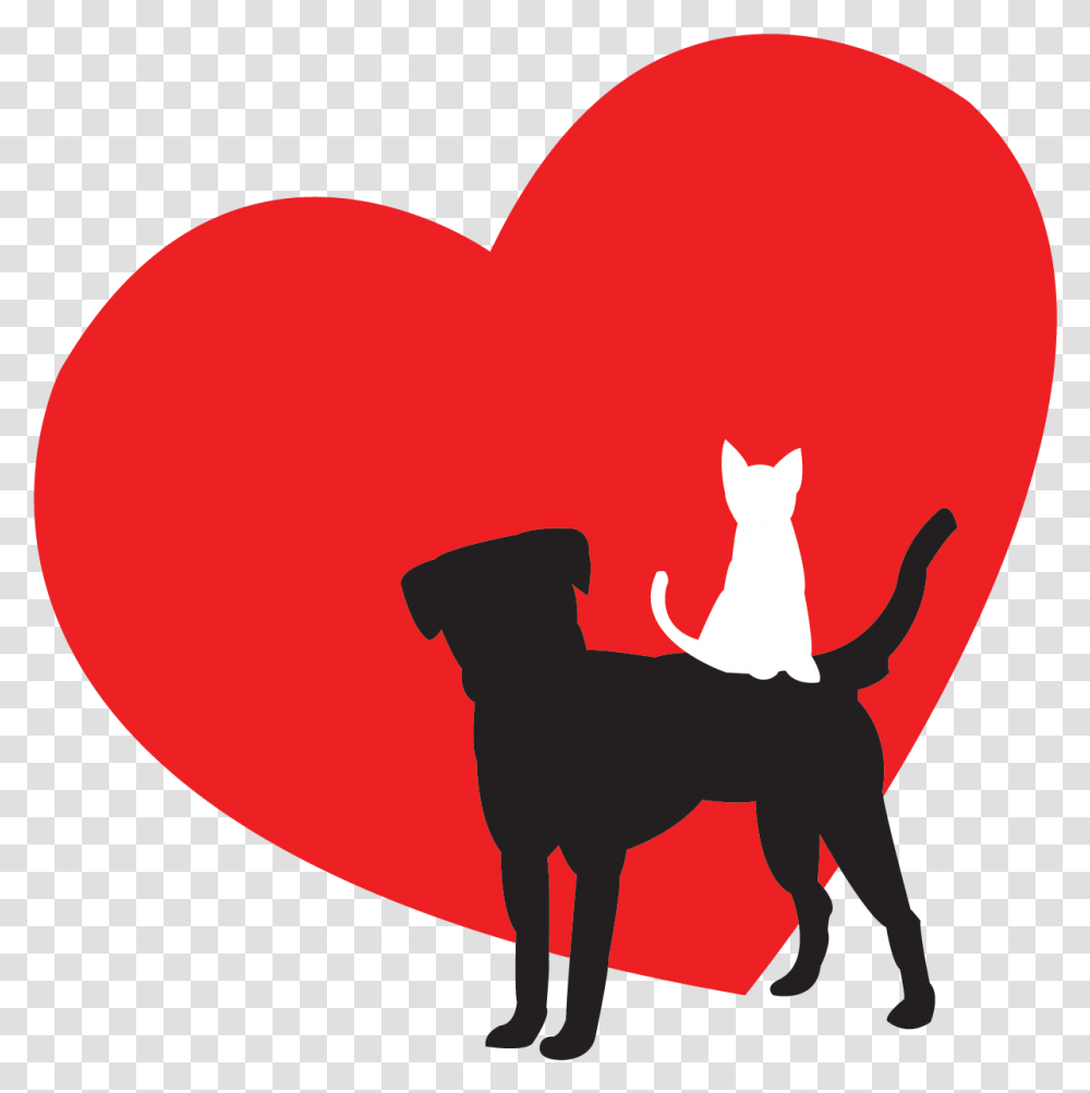 Dog And Cat Icon, Heart, Female, Silhouette, Cupid Transparent Png