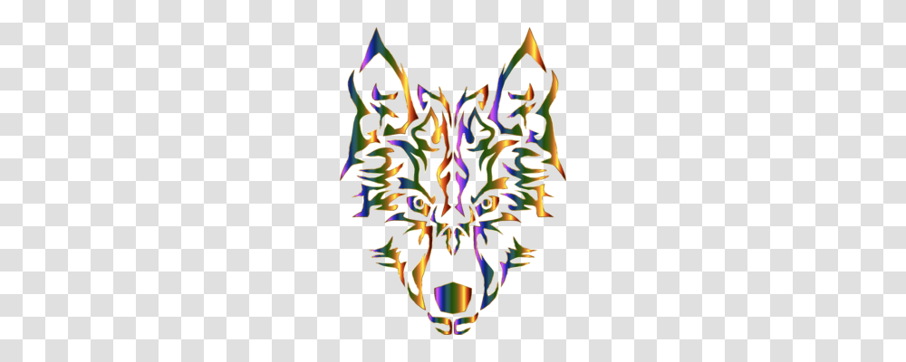 Dog Arctic Wolf Black Wolf Animal Totem, Ornament, Pattern, Fractal, Crowd Transparent Png