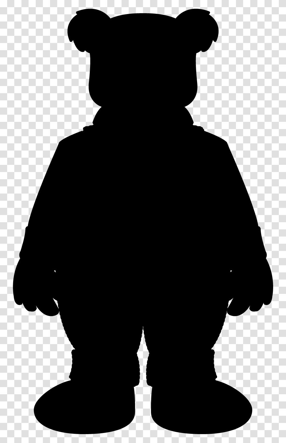 Dog Bear Male Clip Art Character Silhouette, Gray, World Of Warcraft Transparent Png