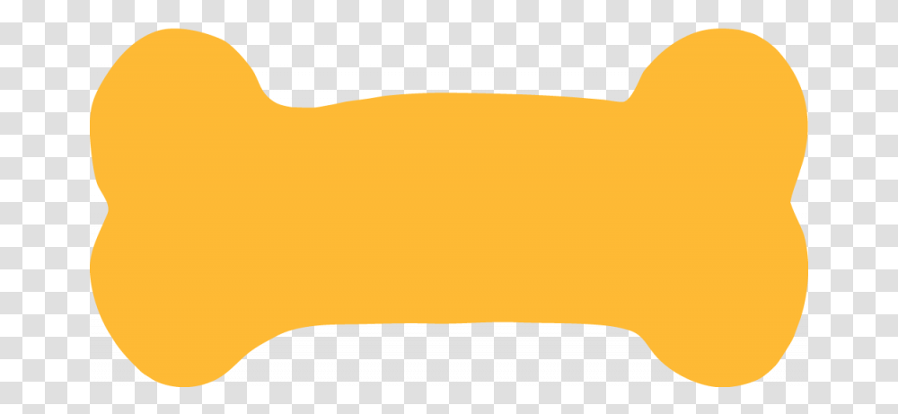 Dog Bone Clipart Yellow Orange, Cushion, Tool, Scroll, Hand Transparent Png