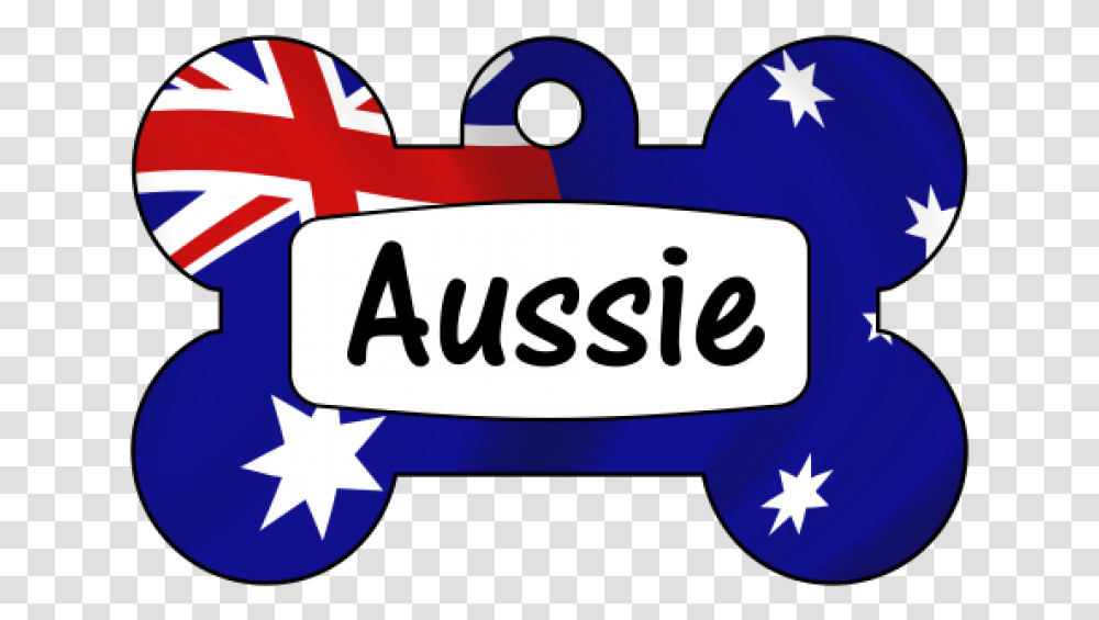 Dog Bone Tag Australia Flag Image Download, Label, Number Transparent Png