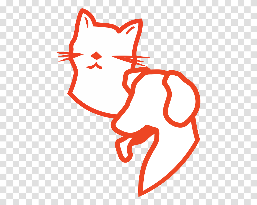 Dog Cat Head Illustration, Hand, Logo Transparent Png