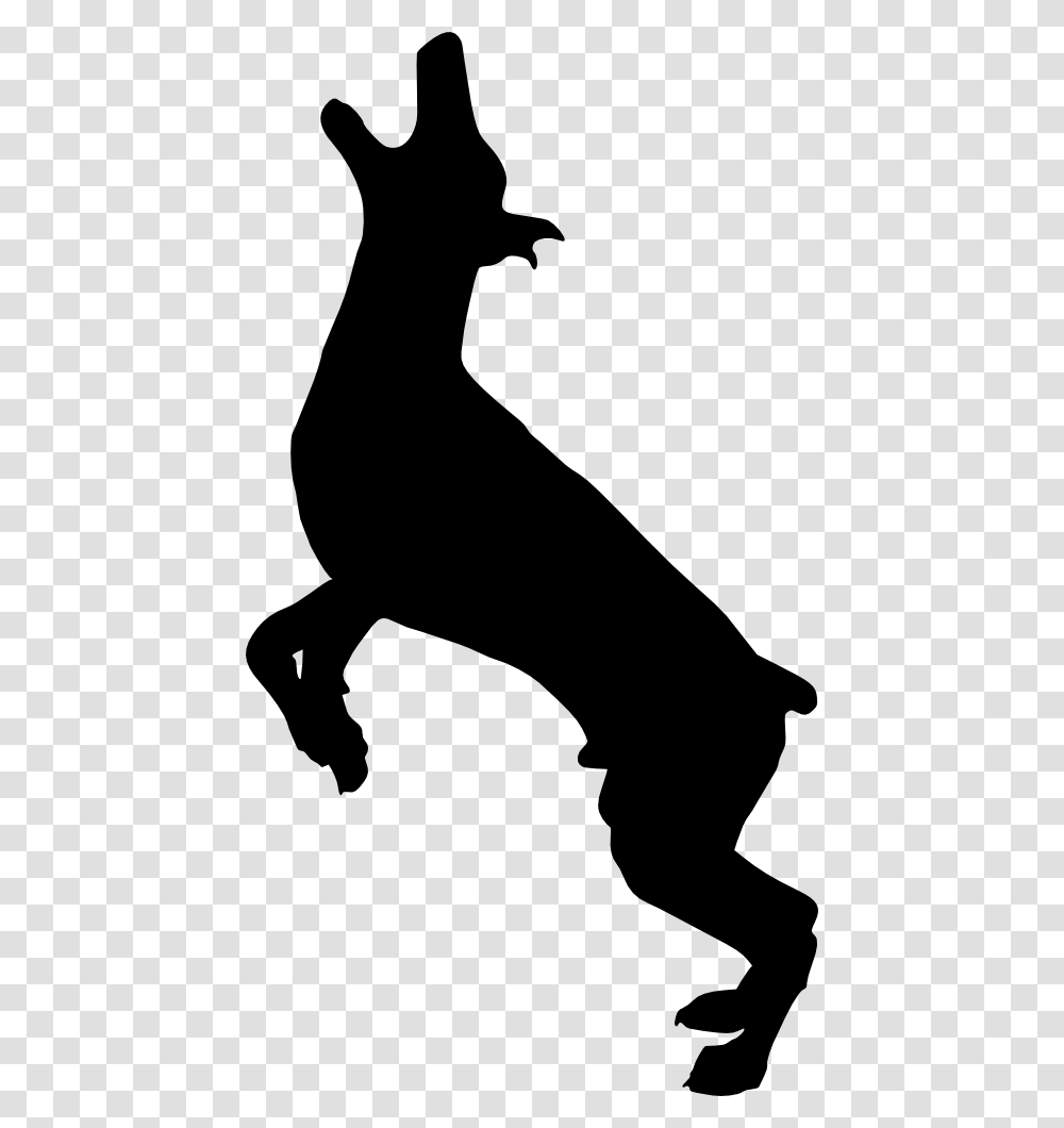 Dog Catches Something, Silhouette, Stencil, Person, Human Transparent Png