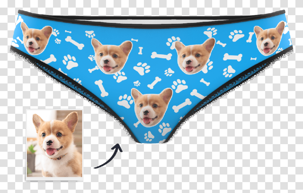 Dog Claw And Bone Panties Printed Face Undergarment, Pet, Canine, Animal, Mammal Transparent Png