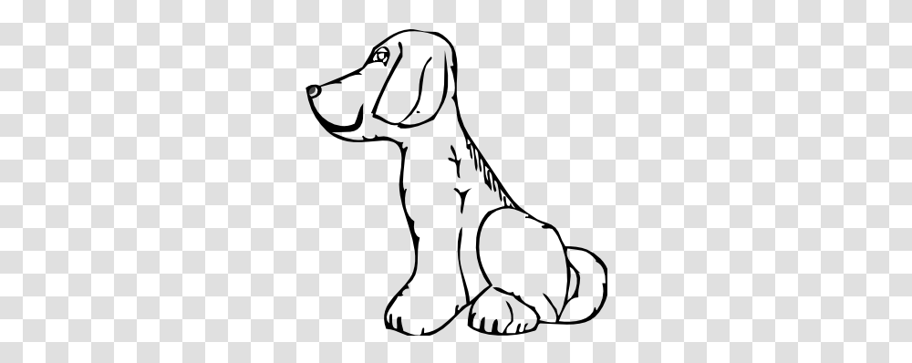 Dog Clip Art Black And White, Animal, Mammal, Drawing, Pet Transparent Png