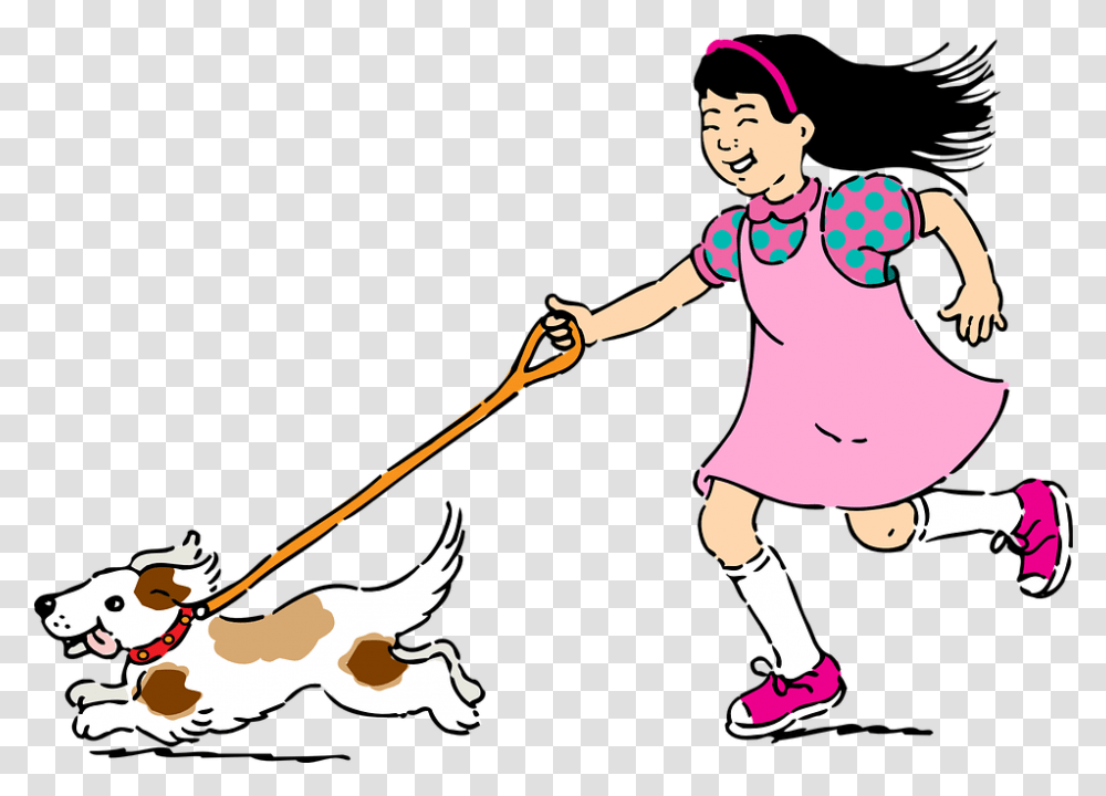 Dog Clipart Feed Picture 932159 Running With Dog Clipart, Person, Human, People, Animal Transparent Png
