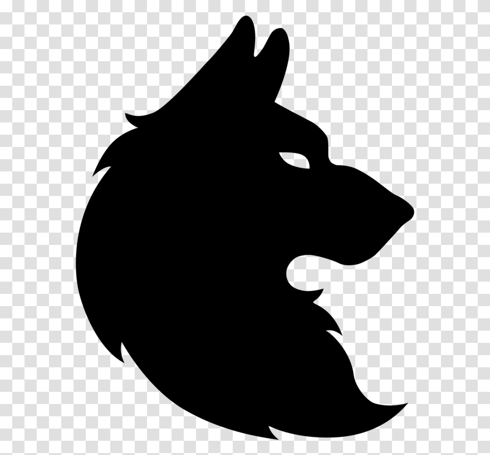 Dog Coyote Drawing Clip Art Wolf Head Silhouette, Gray, World Of Warcraft Transparent Png