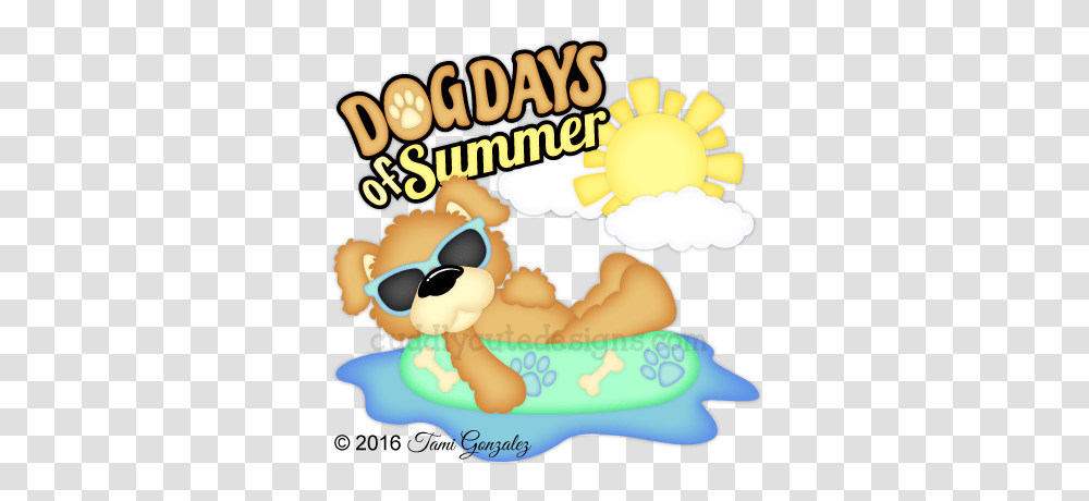 Dog Days Of Summer Letnee Scrapbook, Birthday Cake, Dessert, Food, Toy Transparent Png