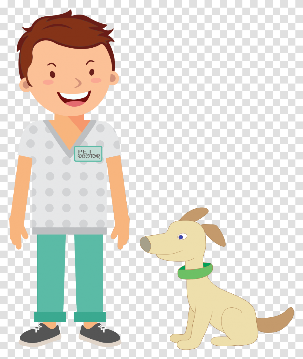 Dog Doctor Doctor And Patient Clipart, Person, Human, People, Animal Transparent Png