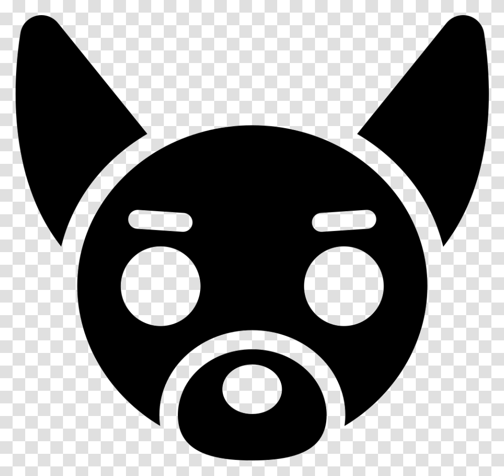 Dog Ear Icon, Stencil, Logo, Trademark Transparent Png