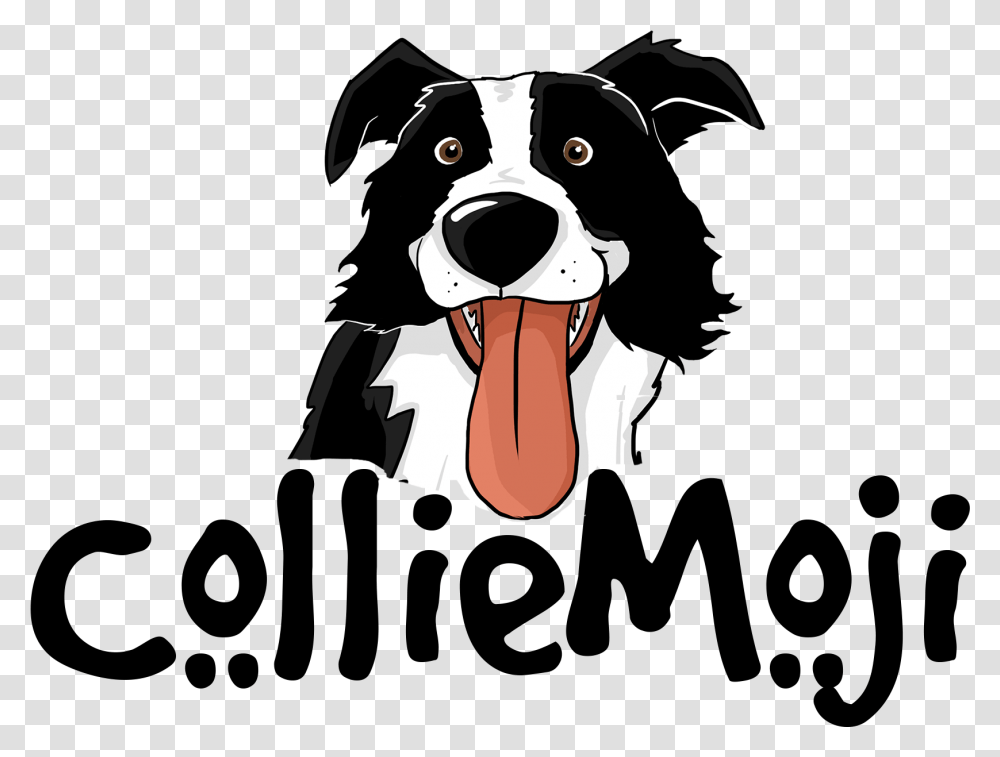 Dog Emoji Border Collie Emoji, Mouth, Lip, Tongue, Pet Transparent Png