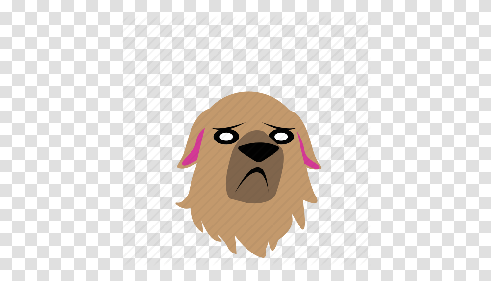 Dog Emoji Graphic Sad Sticker Icon, Mammal, Animal, Wildlife, Beaver Transparent Png