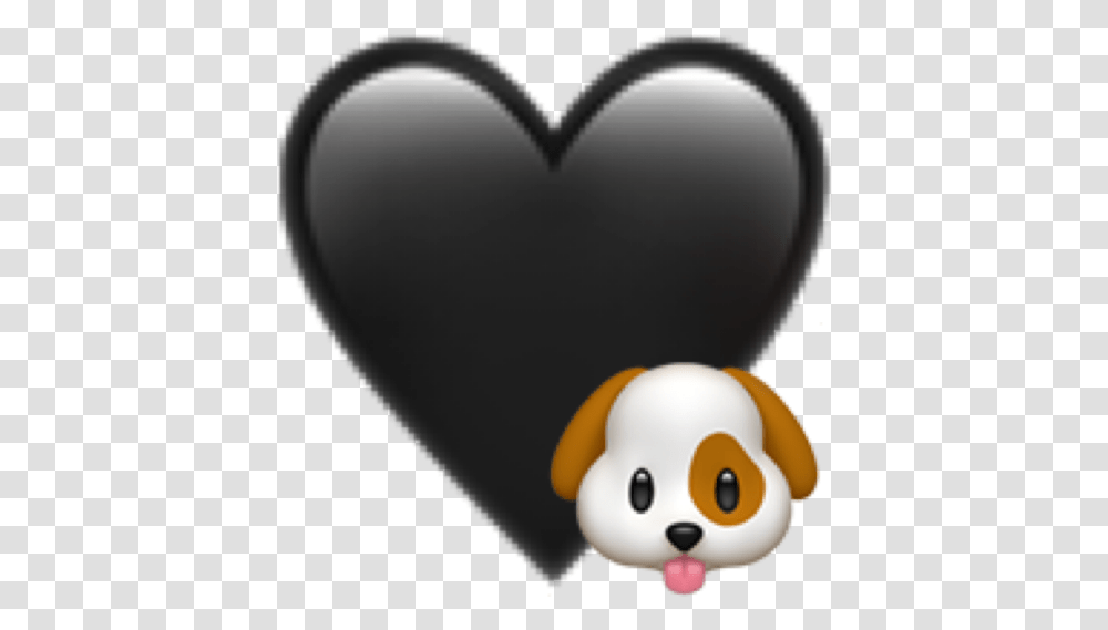 Dog Emoji Heart Black Cuore Nero Whatsapp, Balloon, Toy Transparent Png