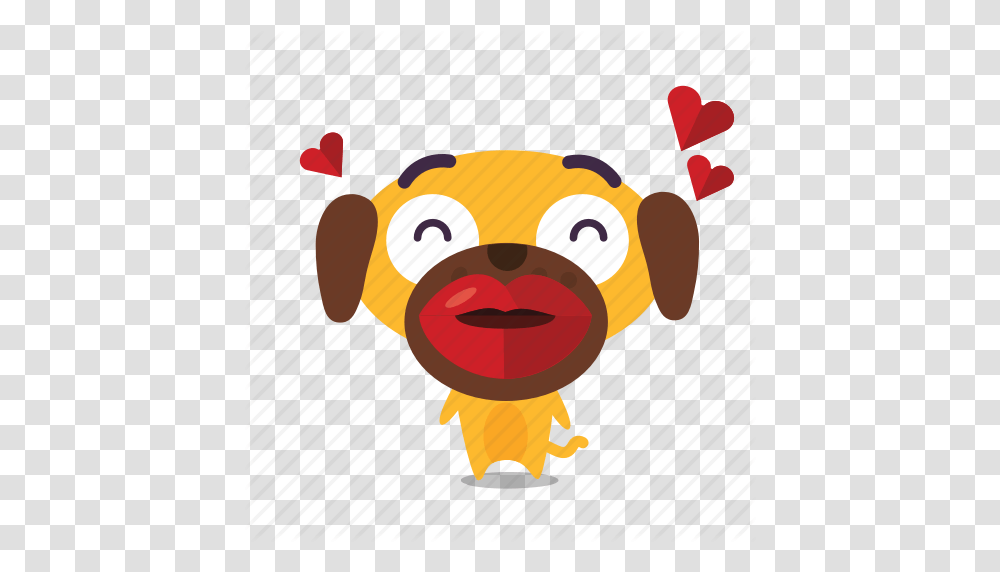 Dog Emoji Kiss Icon, Label, Face, Food Transparent Png