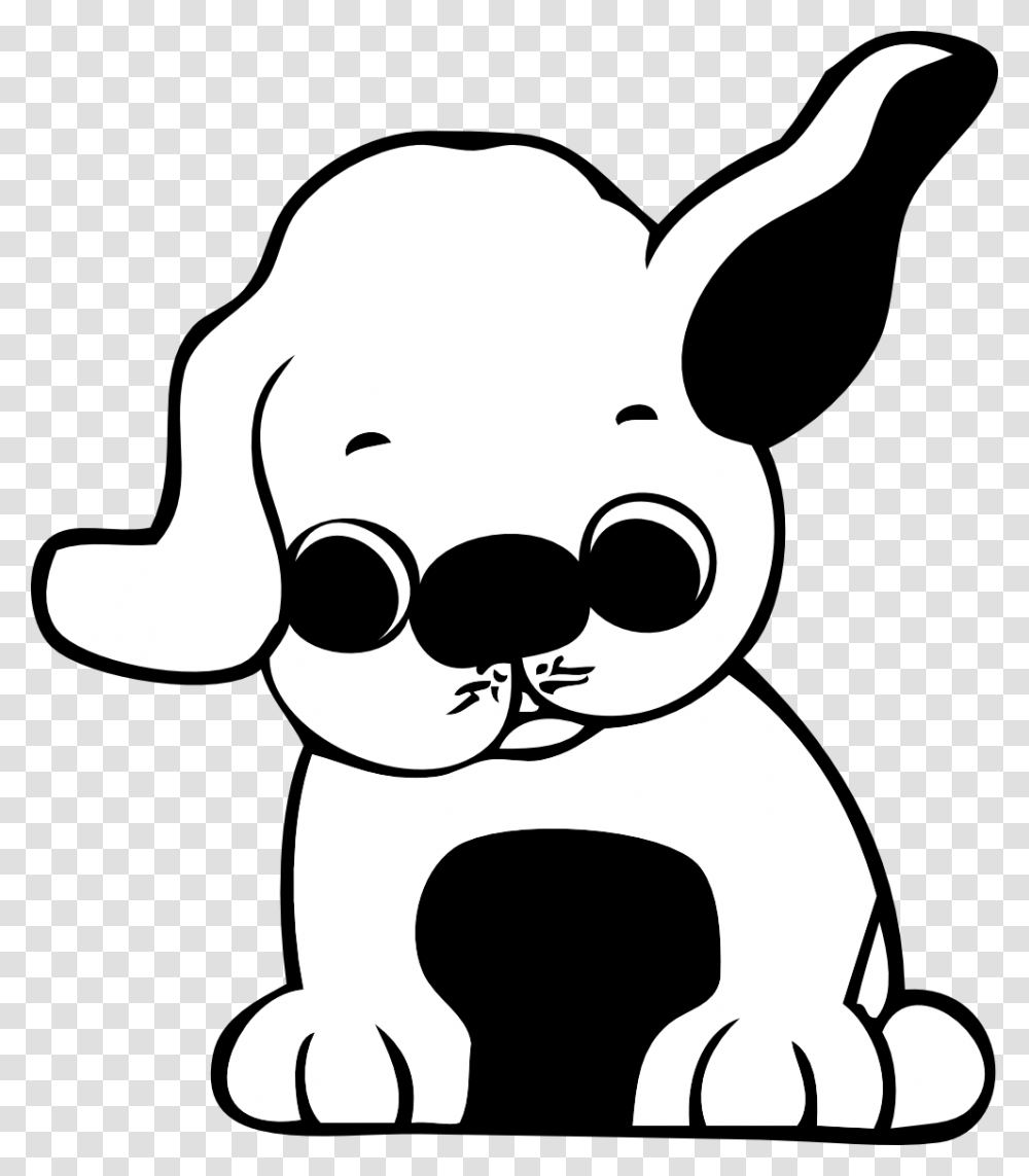 Dog Face Clip Art Black And White, Stencil, Mammal, Animal, Pig Transparent Png