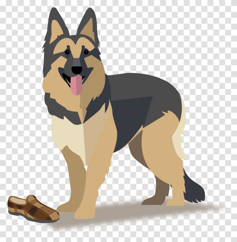 Dog German Shepherd Cartoon, Pet, Canine, Animal, Mammal Transparent Png
