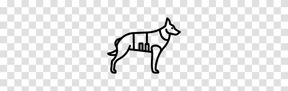 Dog German Shepherd Pet Police Dog Animals Icon, Gray Transparent Png