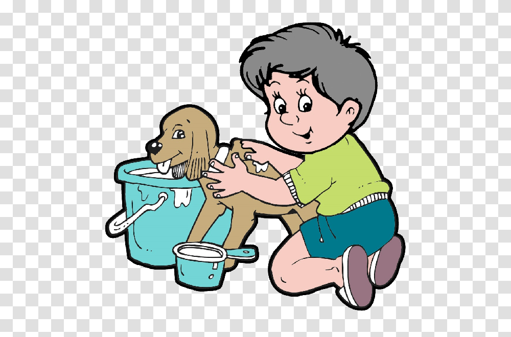 Dog Grooming Puppy Clip Art, Person, Human, Washing, Bucket Transparent Png