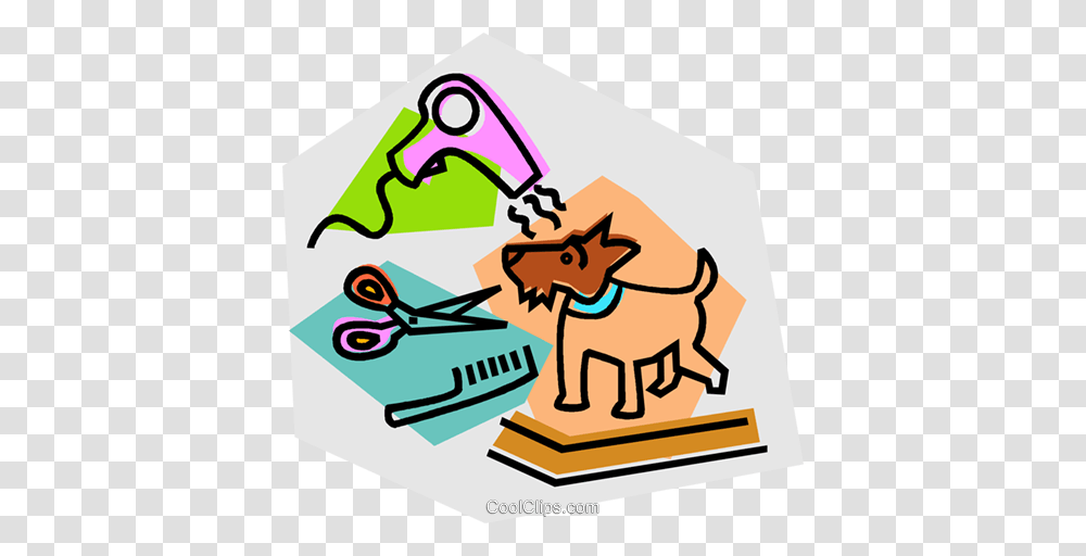 Dog Grooming Royalty Free Vector Clip Art Illustration, Poster, Advertisement, Paper, Flyer Transparent Png