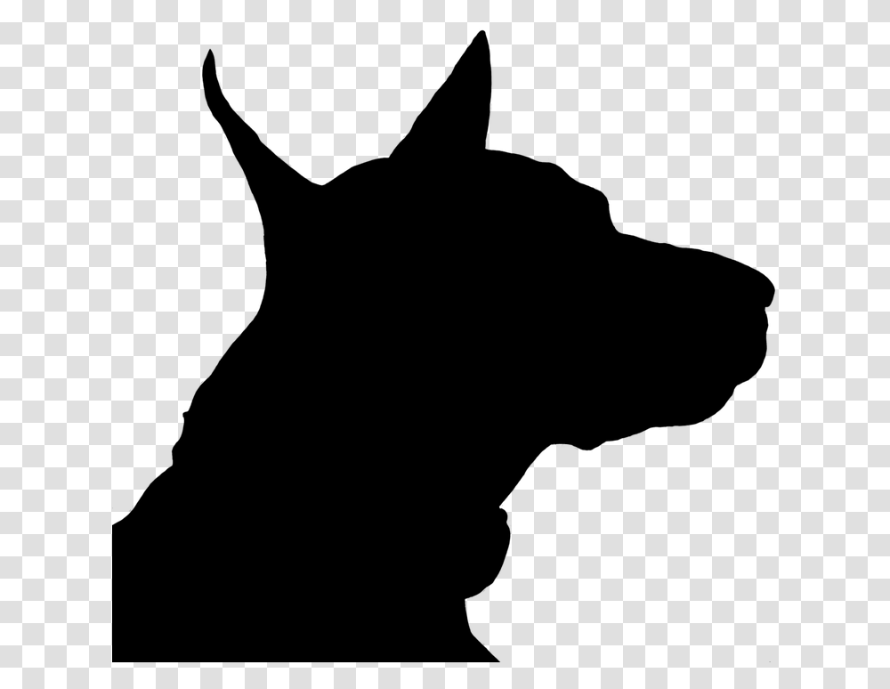 Dog Head Clipart Black And White Siluetas De Perros, Gray, World Of Warcraft Transparent Png