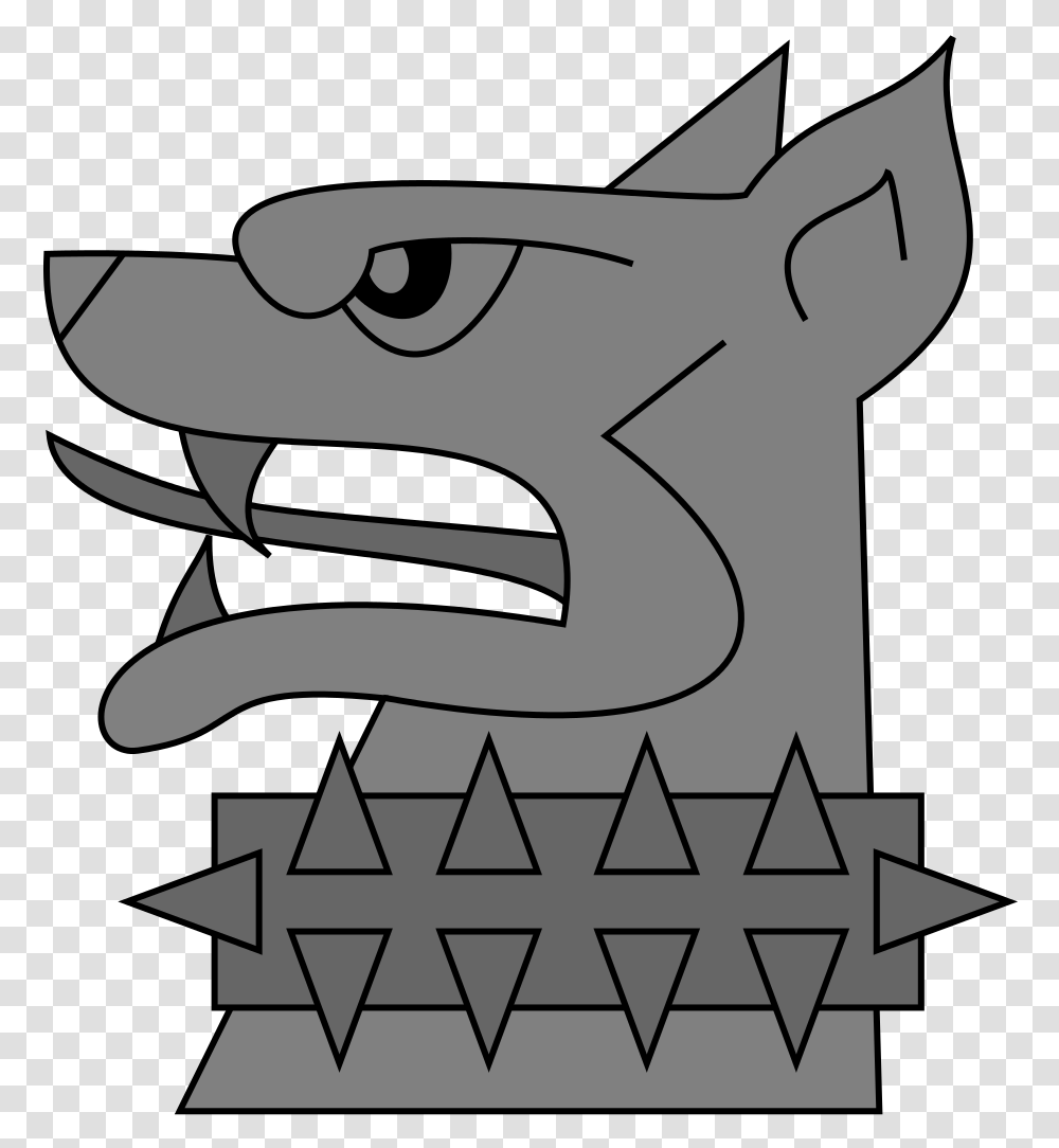 Dog Head Dog Heraldry, Label Transparent Png