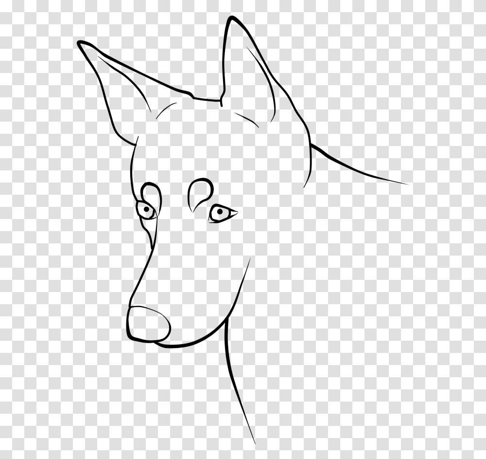 Dog Head Line Art, Gray, World Of Warcraft Transparent Png