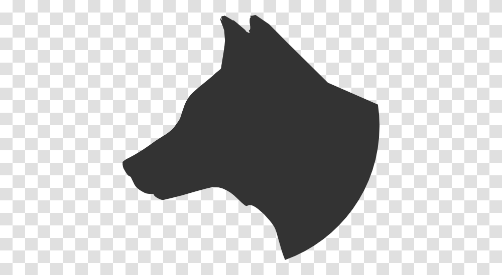 Dog Head Profile Clipart, Silhouette, Animal, Mammal, Leaf Transparent Png