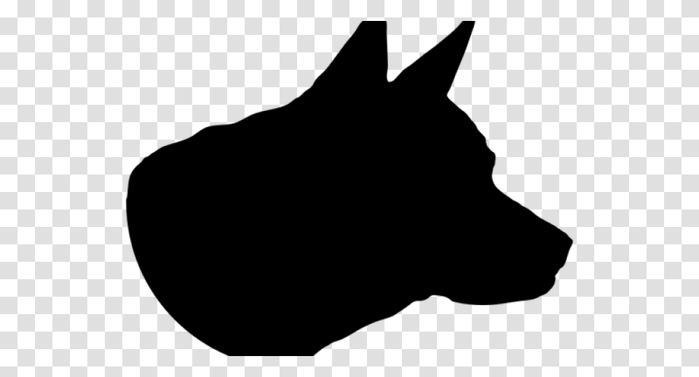 Dog Head Silhouette Dog, Gray, World Of Warcraft Transparent Png