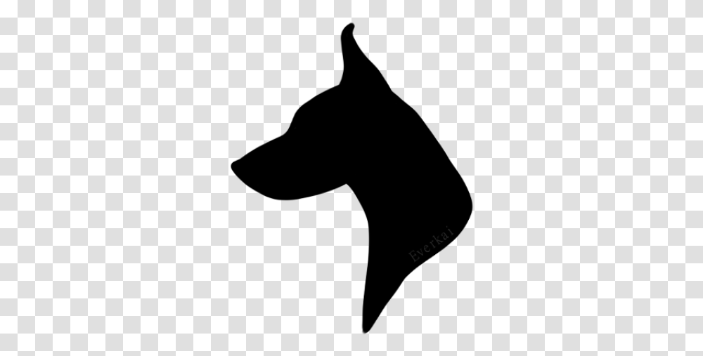 Dog Head Silhouette Dog Head Silhouette, Gray, World Of Warcraft Transparent Png