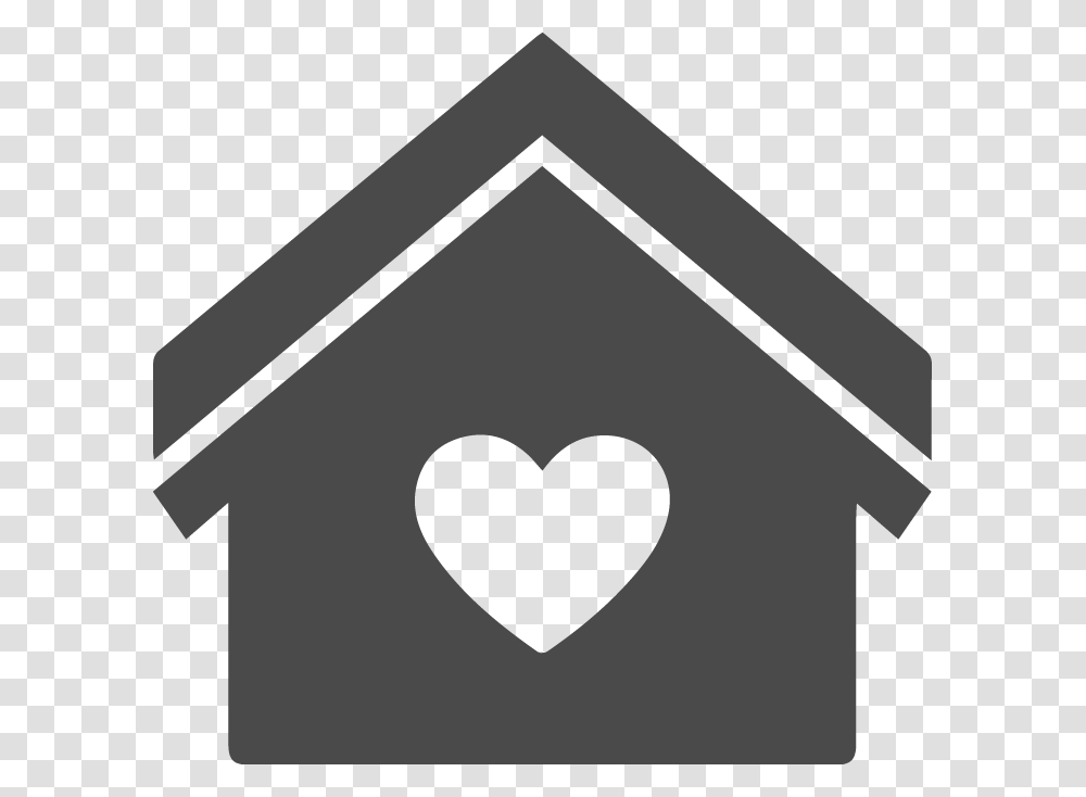 Dog House Open Door House Icon, Stencil, Triangle, Heart, Lamp Transparent Png
