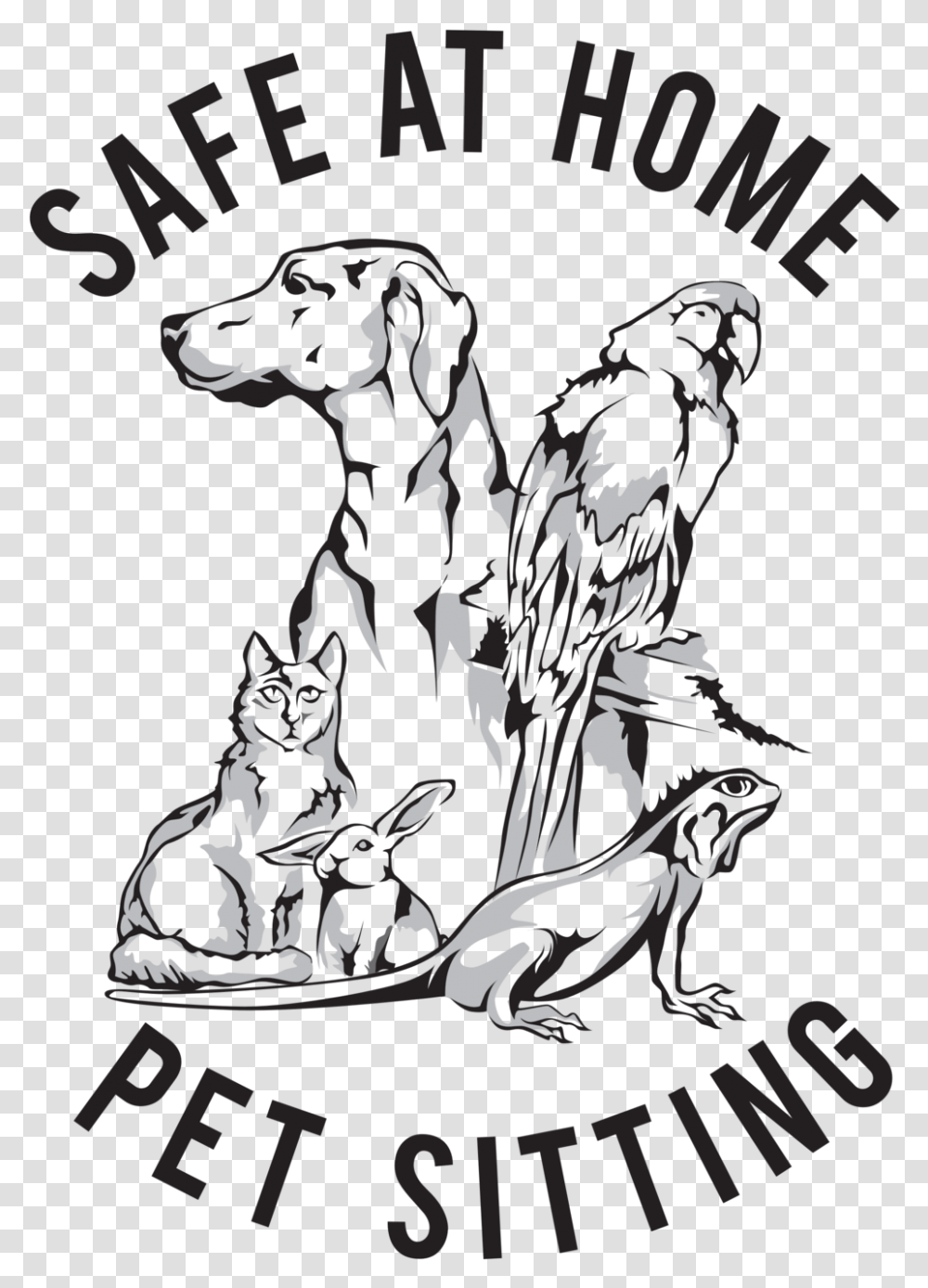 Dog House Sitting Clipart Shane's Tree, Poster, Stencil, Animal, Cat Transparent Png
