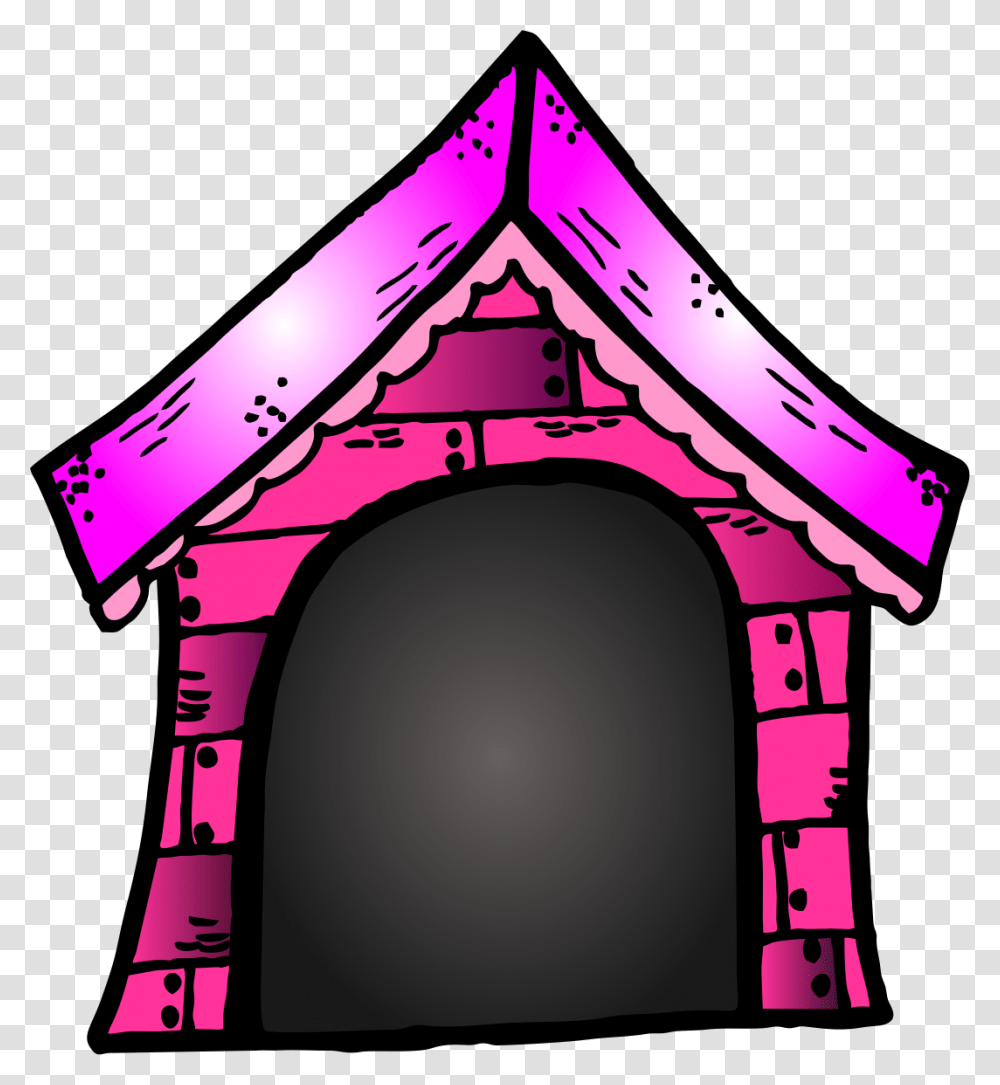 Dog House Svg Icon Free Pink Dog House Clipart, Building, Architecture, Triangle, Shrine Transparent Png