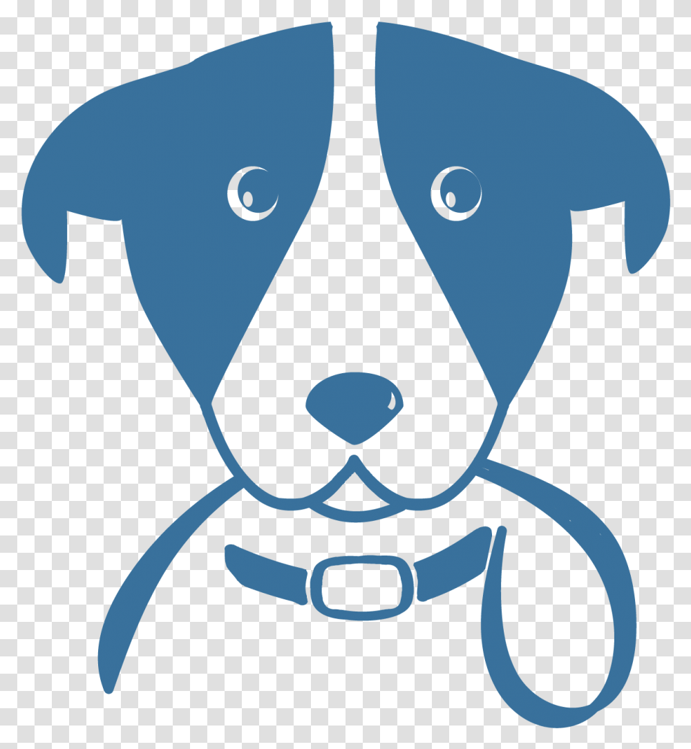 Dog Icon Blue, Stencil, Silhouette Transparent Png