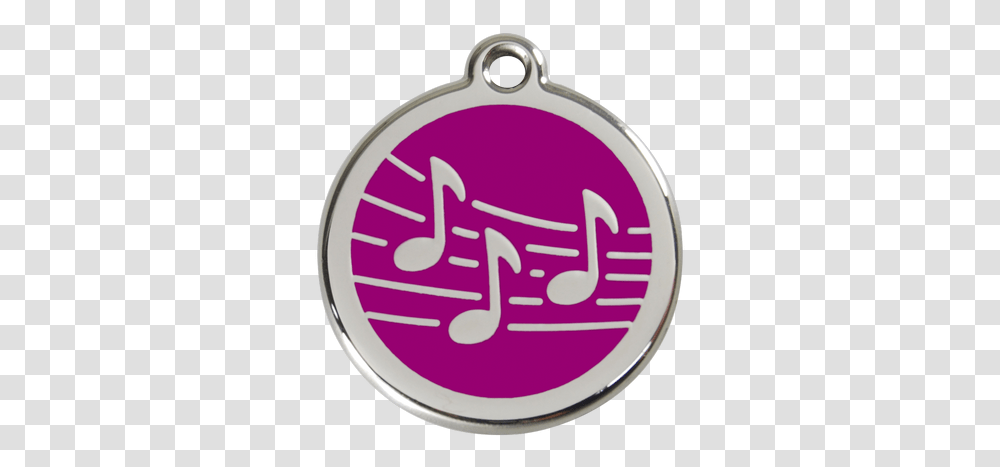 Dog Id Tag Music Notes, Pendant Transparent Png