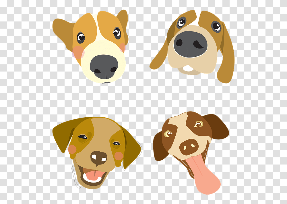 Dog Illustration Pet Big Head Dog Color Q Version Dog Illustration, Hound, Canine, Animal, Mammal Transparent Png