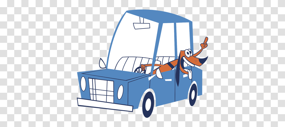 Dog In A Car & Svg Vector File Perro En Carro, Vehicle, Transportation, Van, Caravan Transparent Png