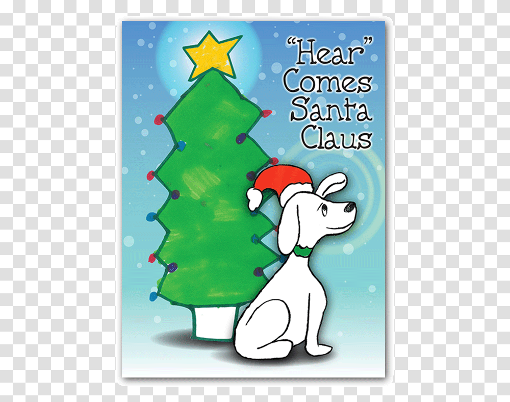 Dog In A Santa Hat Cartoon, Mail, Envelope, Greeting Card, Tree Transparent Png