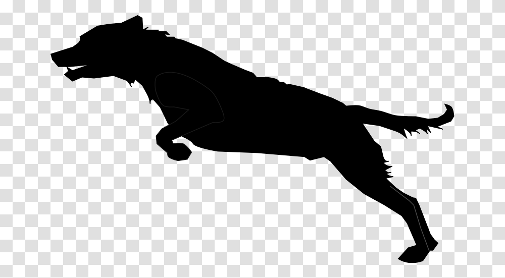 Dog Jumping, Animals, Gray, Silhouette Transparent Png