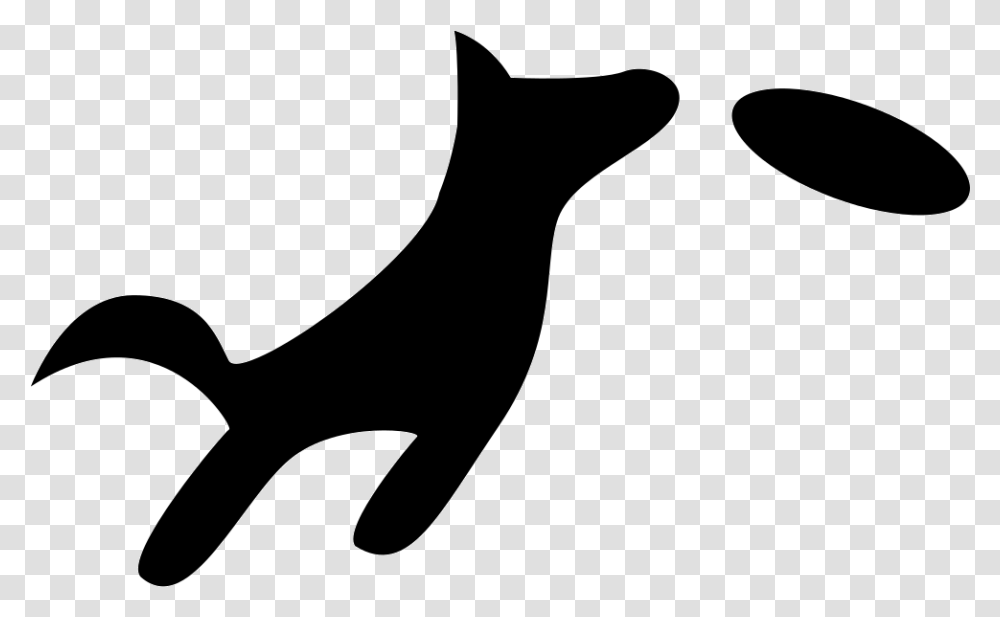 Dog Jumping To Catch A Disc Dog Jumping Clip Art, Pet, Mammal, Animal, Silhouette Transparent Png