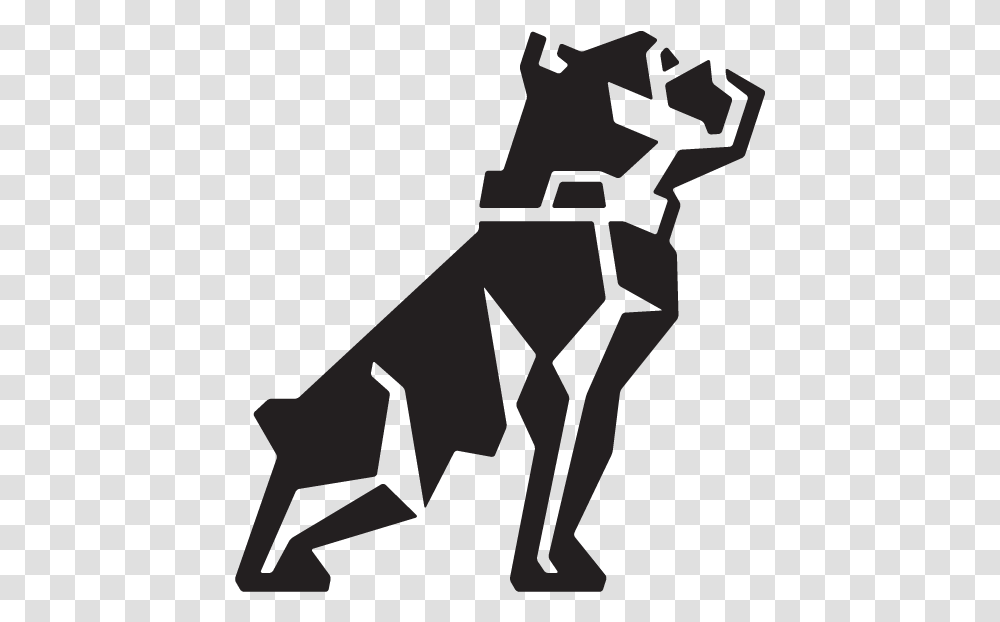 Dog Logo Mack Trucks Logo, Stencil, Hand, Silhouette Transparent Png