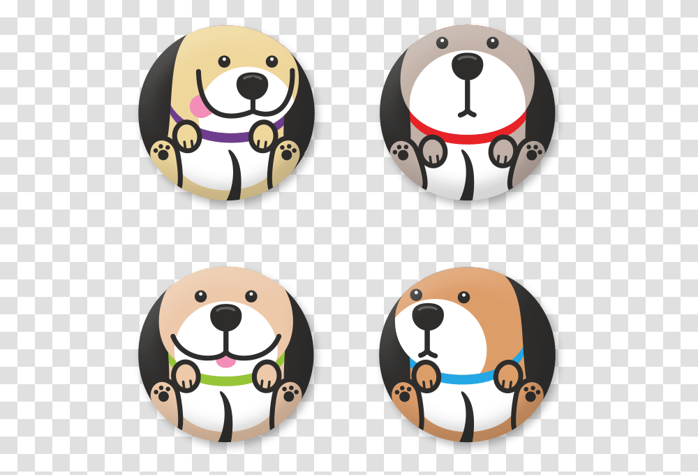 Dog Magnet Cartoon, Analog Clock, Giant Panda, Face Transparent Png