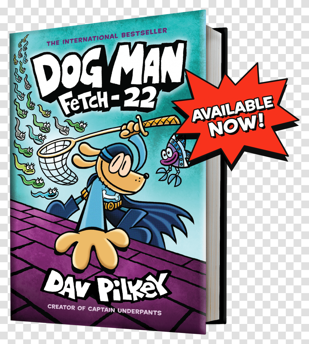 Dog Man Fetch, Book, Comics Transparent Png