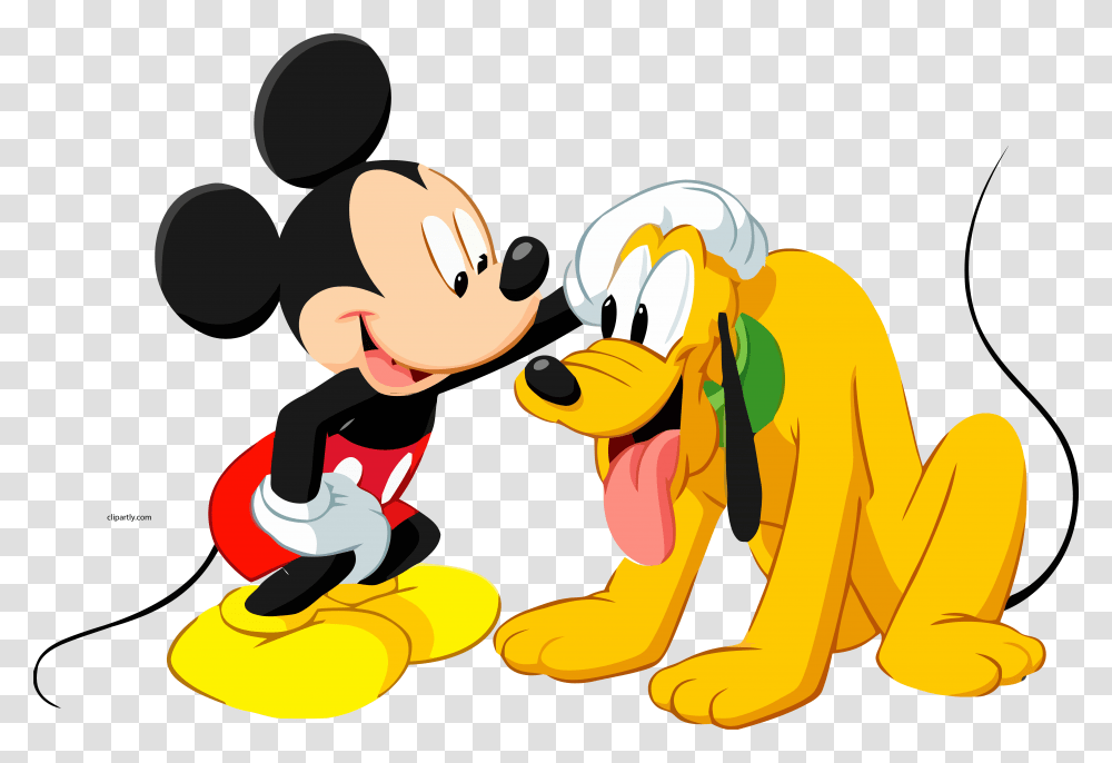 Dog Mickey Disney Mouse Pluto Dog Clipart, Hand, Food, Face Transparent Png